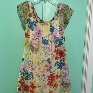 Floral Dress with Slip